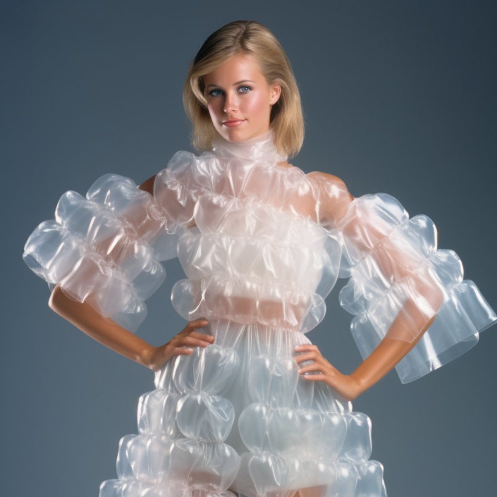 Bubble wrap spring/summer fashion collection